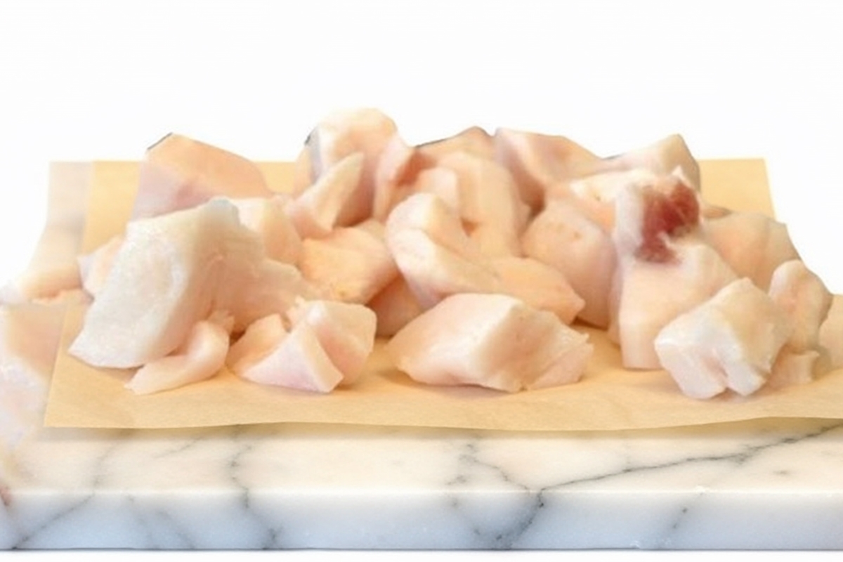 Vet gezouten spek blokjes